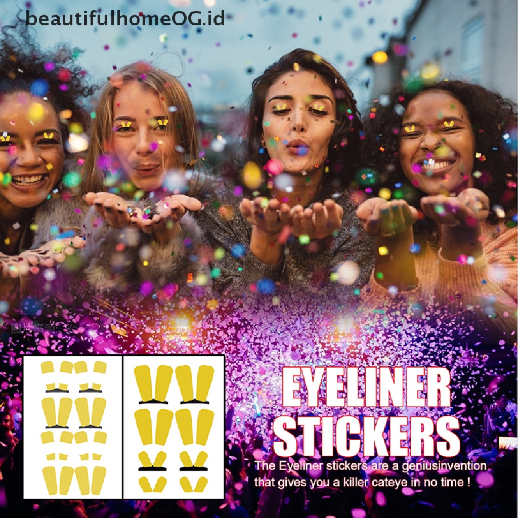 // Lebaran// 4/8pasang Tatto Temporary Mata Tahan Air Disposable Eye Shadow Sticker Halloween **