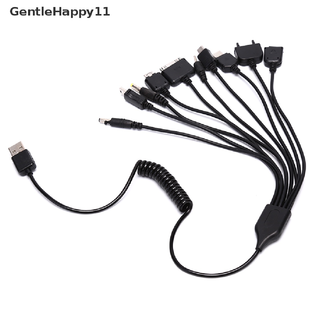 Gentlehappy Universal 10in1 Multi Fungsi Hp Game USB Charging Kabel Charger id