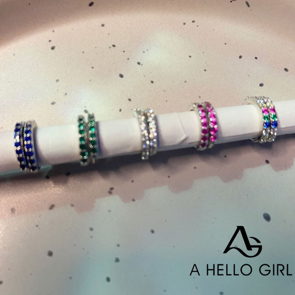 Sepasang Anting Stud Hias Berlian Gaya Korea Untuk Perempuan