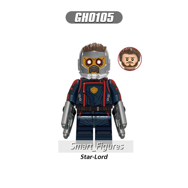 Seri Superhero Star Lord Roket Rakun Mantis Penghancur Drax Boneka Rakitan Blok Bangunan Mainan Hadiah Barudak