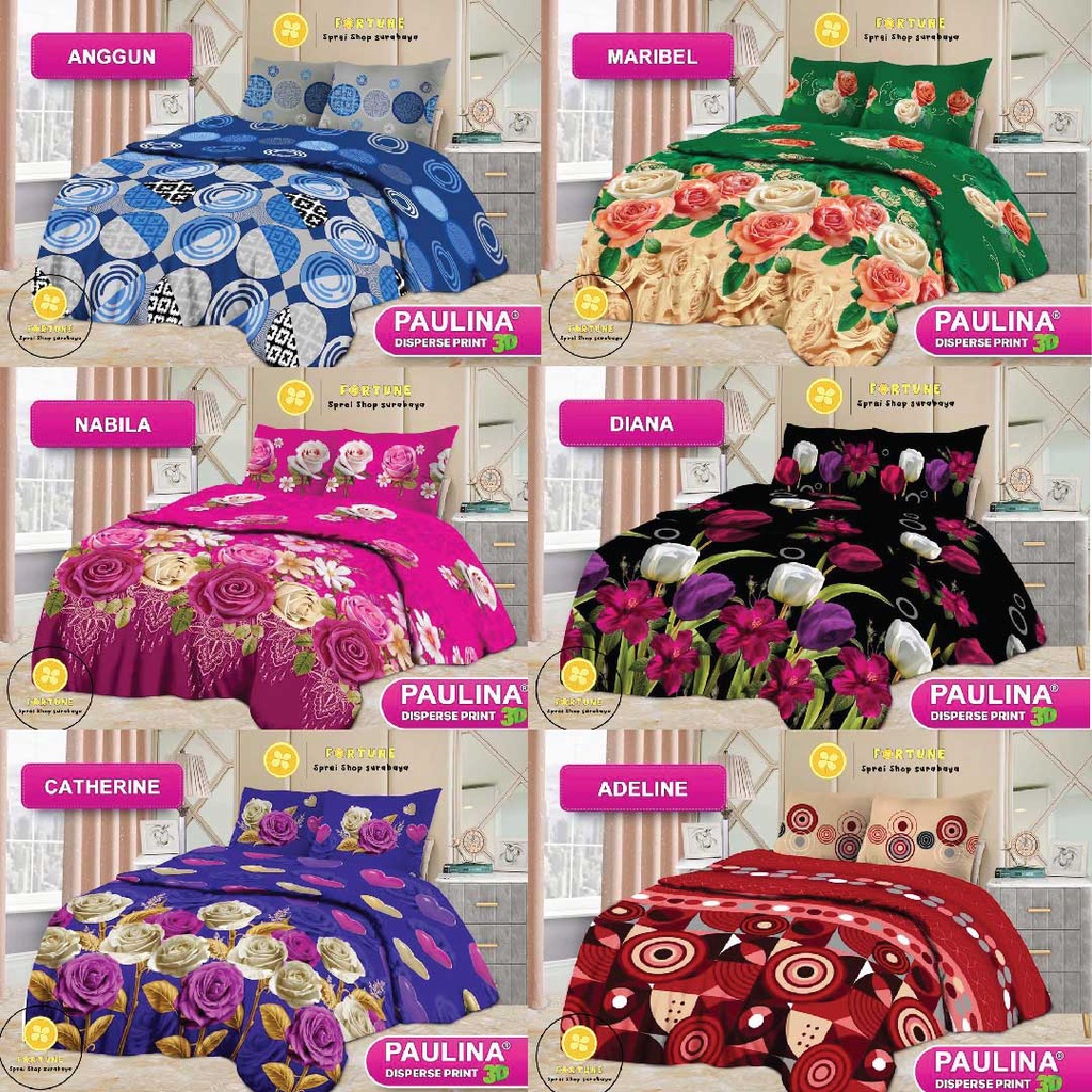 PROMO!!! Sprei Bonita Paulina Motif Terbaru Ukuran 180x200