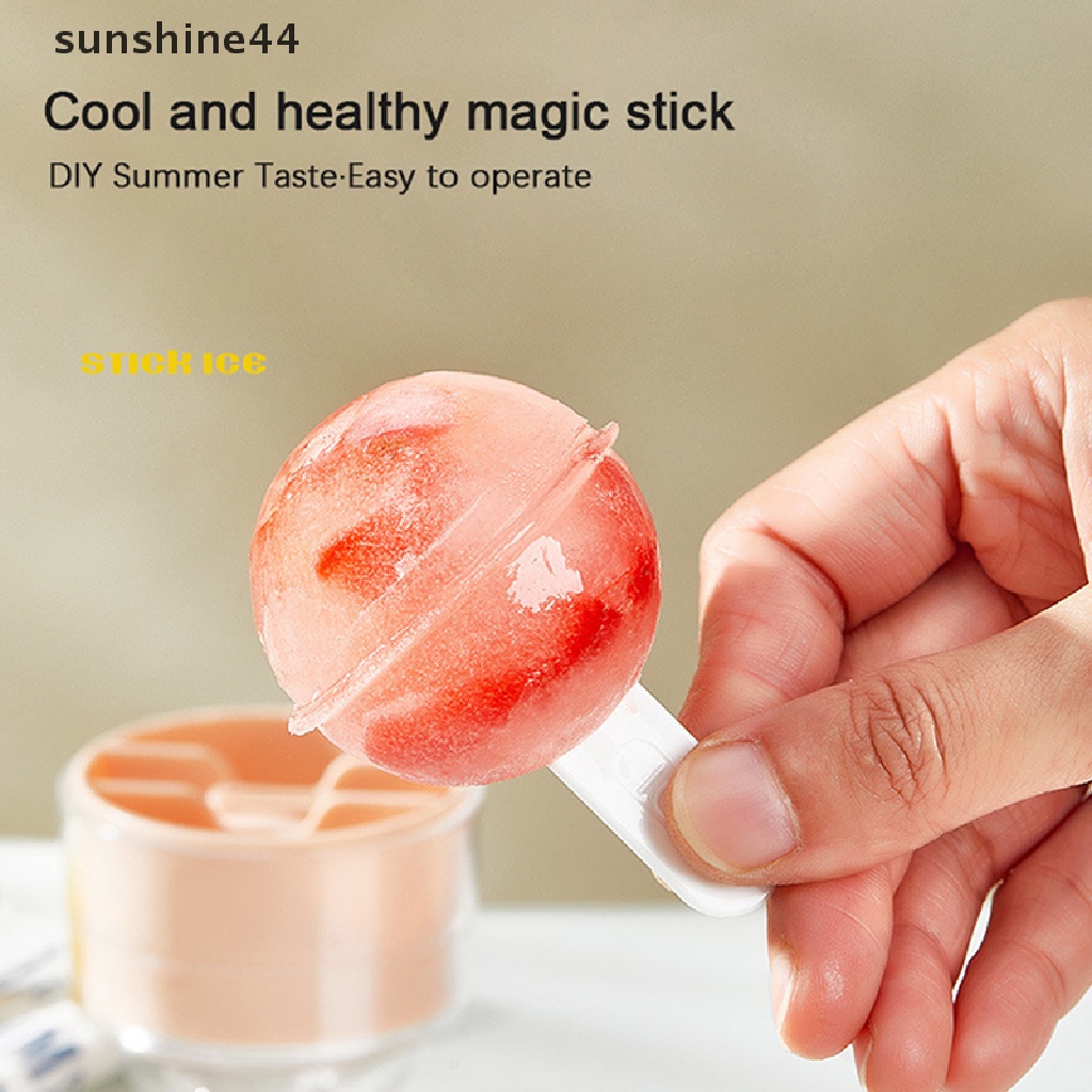 Sunshine 1Pc Sphere Cetakan Es Batu Slow Melg DIY Ice Ball Bulat Jelly Membuat Cetakan ID