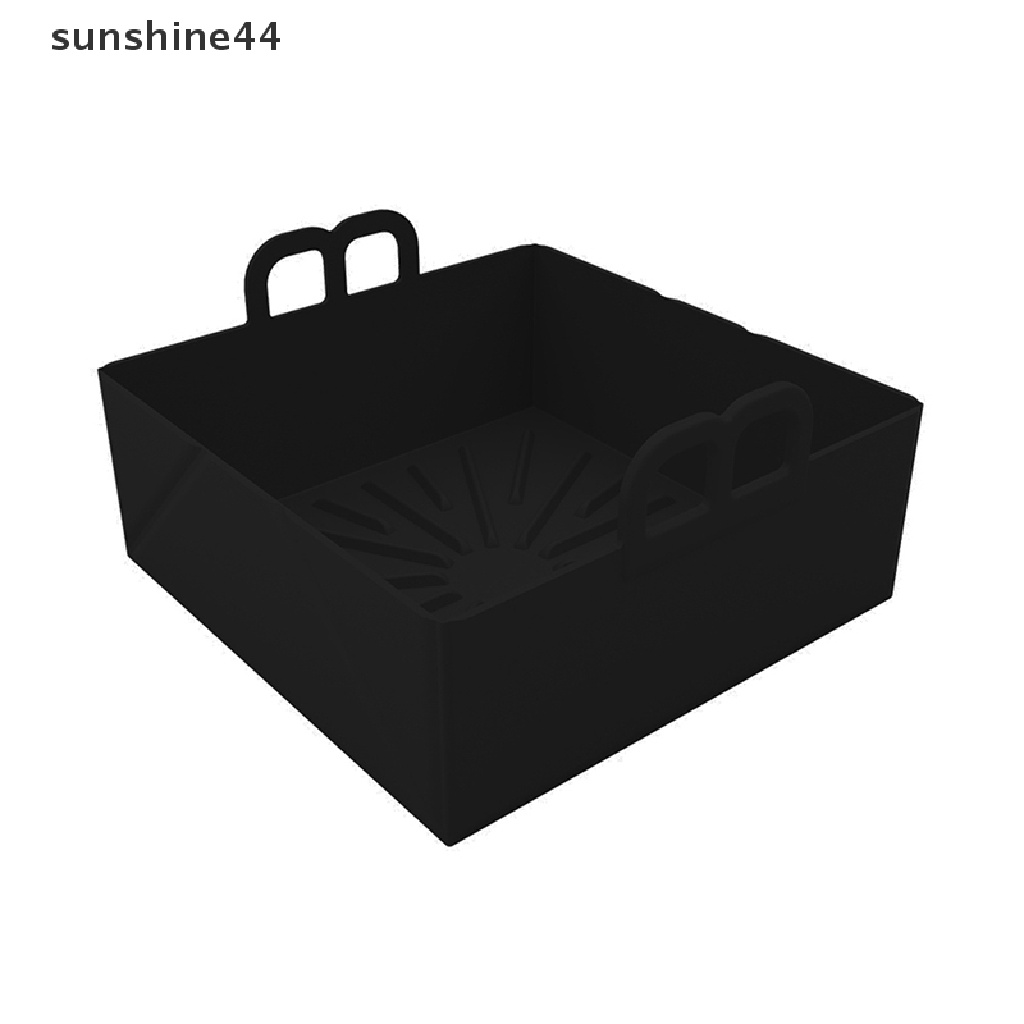 Sunshine Air Fryer Silicone Pot Square, Keranjang Silikon Penggoreng Udara Reusable Untuk 5QT ID