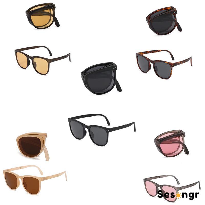 kacamata lipat/Kacamata Hitam Terbaru Bisa Di Lipat Sunglasses Anti-Uv Wanita Pria Import Kacamata Fashion - SG