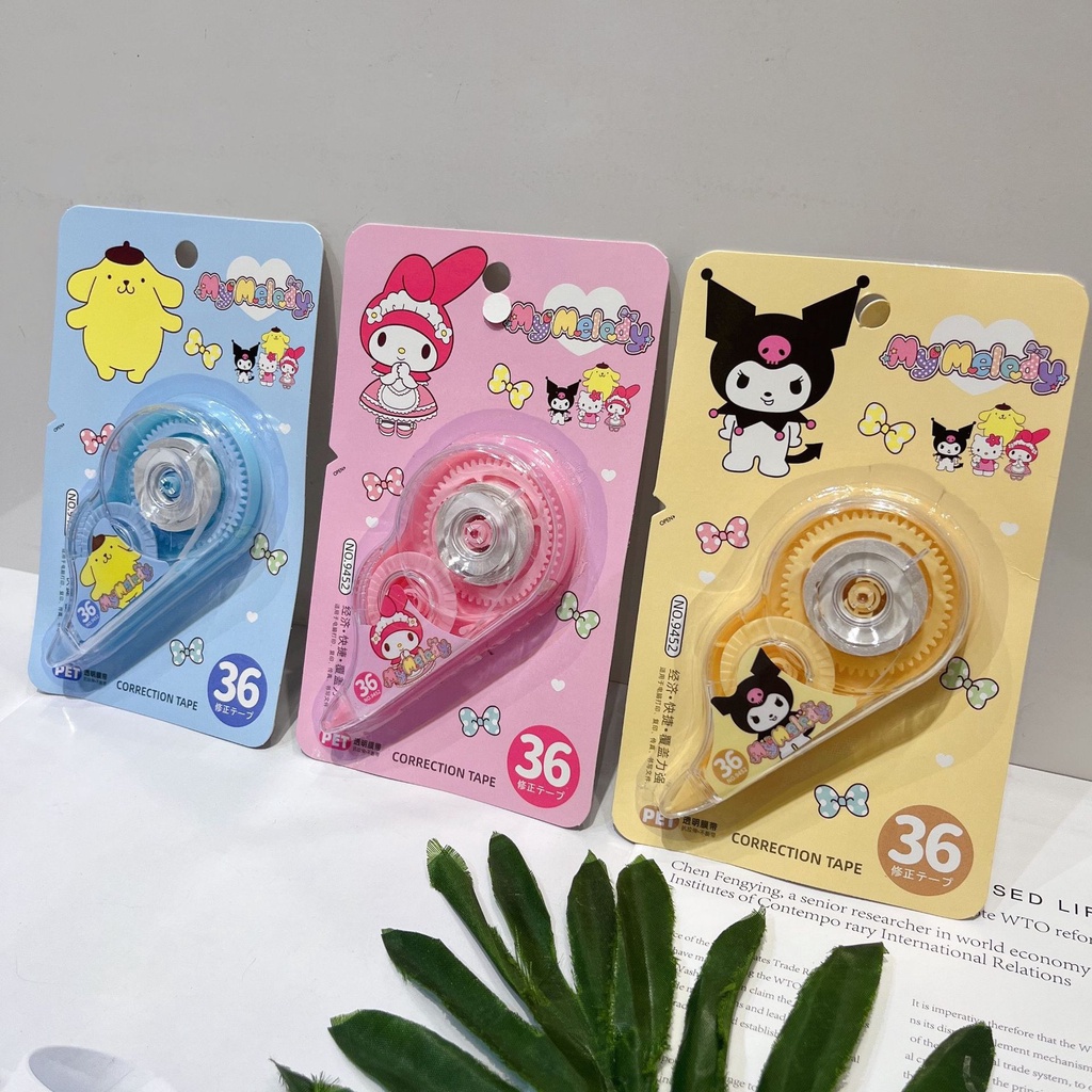 

Type Ex / Tipe Ex / Correction Tape / Penghapus Sanrio Melody Cinnamoroll Kuromi • Cciyl.Wear •