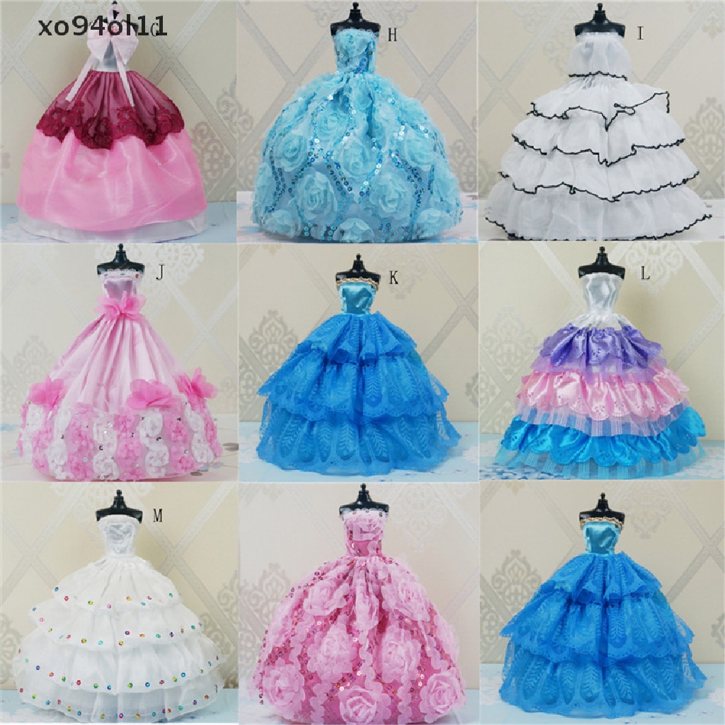 Xo Gaun Pesta Pernikahan Princess Handmade Pakaian Gown Untuk Hadiah Boneka OL