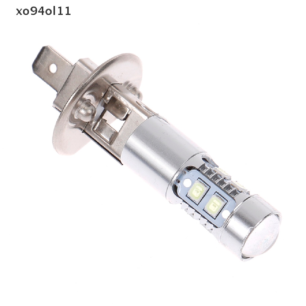 Xo 2Pcs H1 LED Auto Headlight Bulbs 8000K 100W Ice Blue Lampu Kabut Mobil Super Terang OL