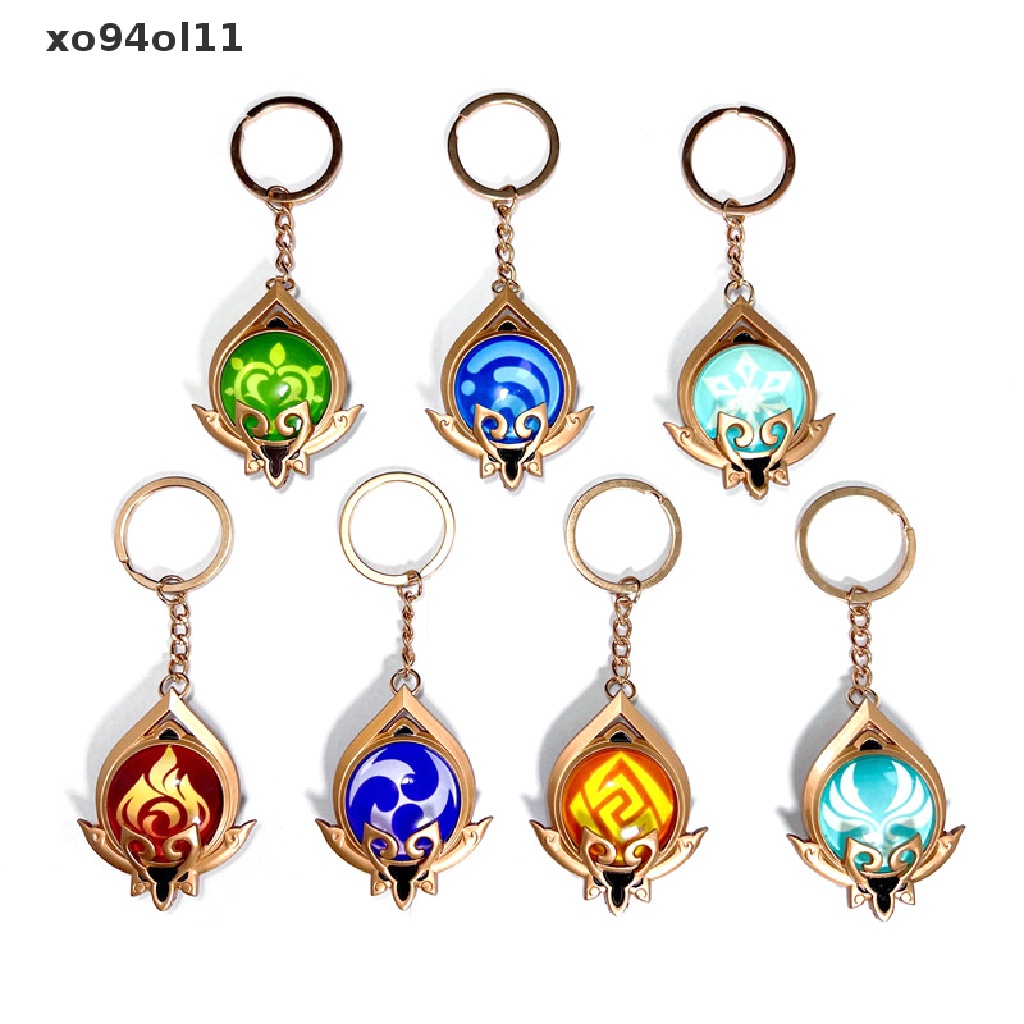 Xo Gantungan Kunci Anime Genshin Impact Vision Element God's Eye Untuk Pria Gantungan Kunci Mobil Aksesoris Wanita Lucu Tas Liontin Key Ring Hadiah OL