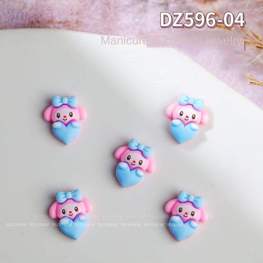 Needway Kartun Dekorasi Kuku Anjing Lucu Kelinci Kitty Cat Manicure Aksesoris Hiasan Kuku 3D Nail Art Drills