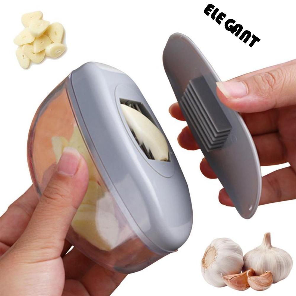 [Elegan] Press Garlic Shredder Mudah Dibersihkan Tahan Lama Pemotong Bawang Putih Dapur Manual Multifungsi Ginger Shredder