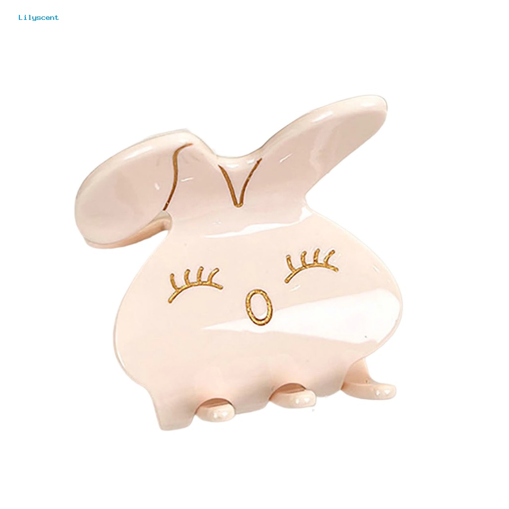 Lilyscent 4gaya Jepit Rambut Untuk Wanita Women Rabbit Hair Claw Headwear Barrette Gigi Kuat