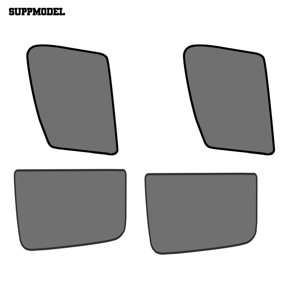 Suppmodel 4Pcs Portable Car Sunshade Disesuaikan Mobil Sun Shade Tembus Untuk Toyota Land Cruiser Prado J150 Visor 10-19