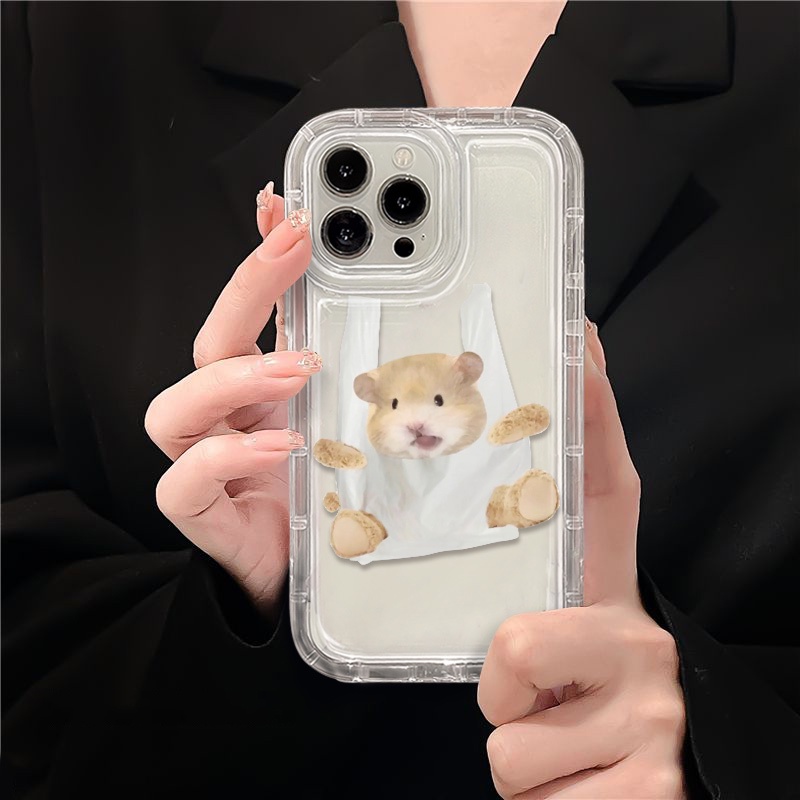 IPHONE Soft Case Lucu Kompatibel Untuk Iphone14 13 11 12 Pro XS Max X Xr7 +8 Plus Casing Ponsel Transparan TPU Silikon Shockproof Cover