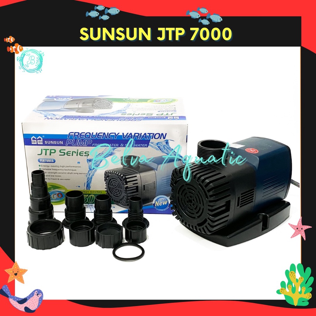 SUNSUN JTP 7000 POMPA CELUP KOLAM AQUARIUM IKAN POMPA HIDROPONIK