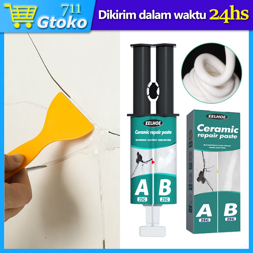 

Lem AB Perbaikan Penambal Retakan Keramik / Air Bak Kamar Mandi