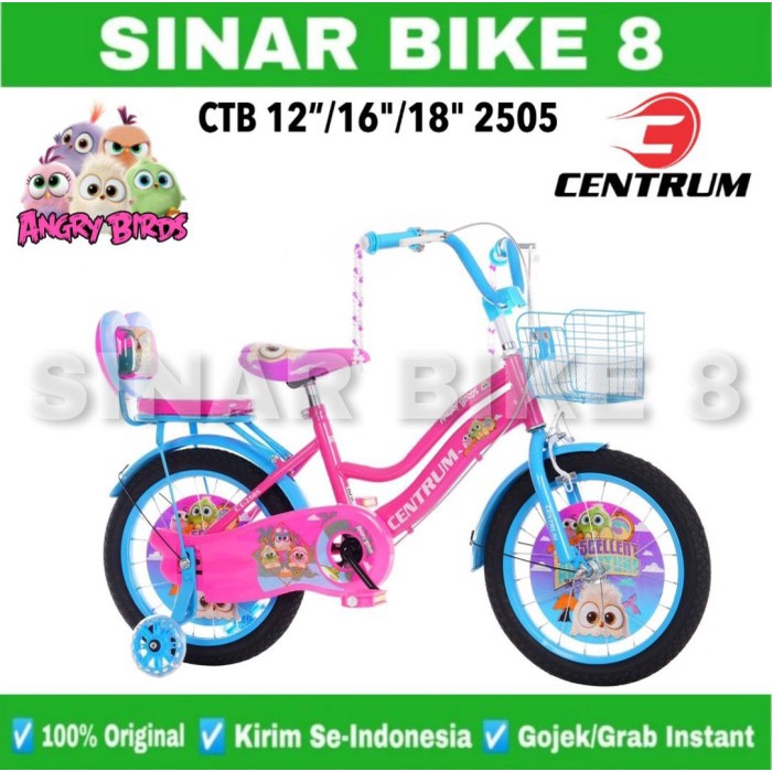 Sepeda Anak Perempuan Wofa LOL/CENTRUM 2505 Angry Birds Ukran 12 16 18 Inch