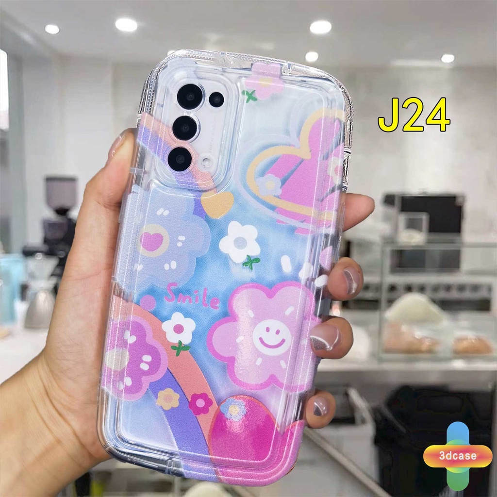 Soft Case Realme C35 C33 C30 C30S C11 2021 C21Y C31 C15 C21 C25 C20 C3 C12 C2 C25S 10 5S 5 5i 9i C17 7i C1 C25Y C2 C3i 6i C20A  Narzo 20 10 10A 20A 30A 50i 50A Prime A7 A5S A15 A16 A17 A53 A53S A57 Cute Smile Flower Camera Lens Protection Soap Case