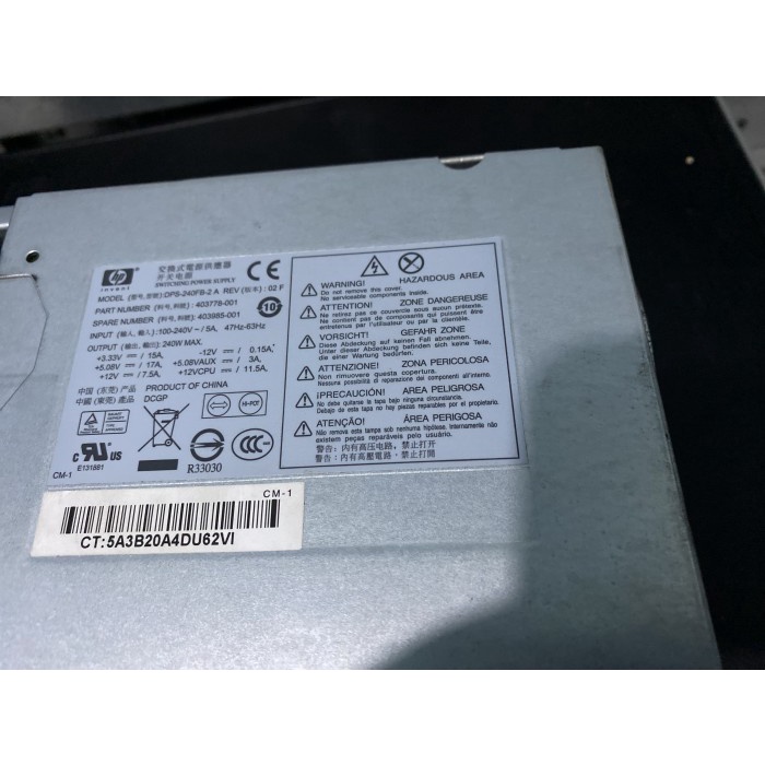 Psu power supply unit hp dc7700 sff