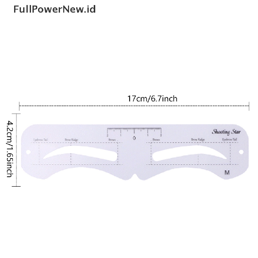 Power 6Pcs Reusable Eye Brow Drawing Guide Kartu Template Makeup Pembentuk Alis Alis ID