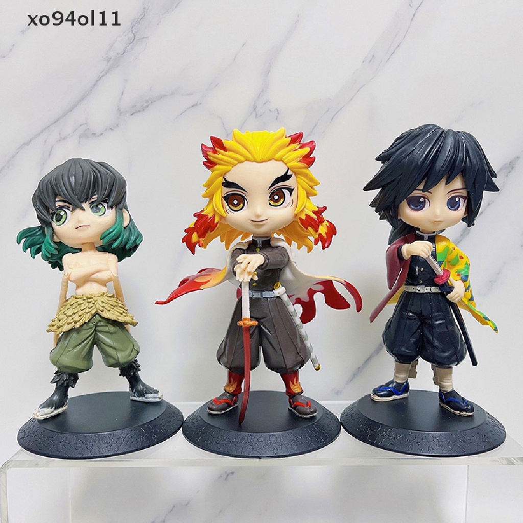 Xo Anime Demon Slayer Figure Nezuko Tanjirou Figural PVC Model Koleksi Mainan Hadiah OL