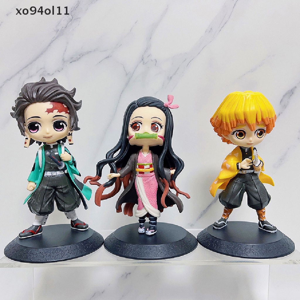 Xo Anime Demon Slayer Figure Nezuko Tanjirou Figural PVC Model Koleksi Mainan Hadiah OL