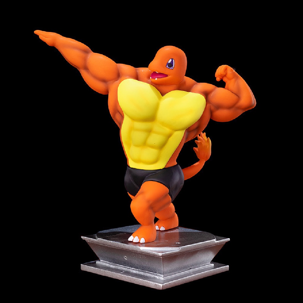 Xo Charmander Squirtle Strong Kawaii Anime Action Figure Model Boneka Mainan Anak Hadiah OL