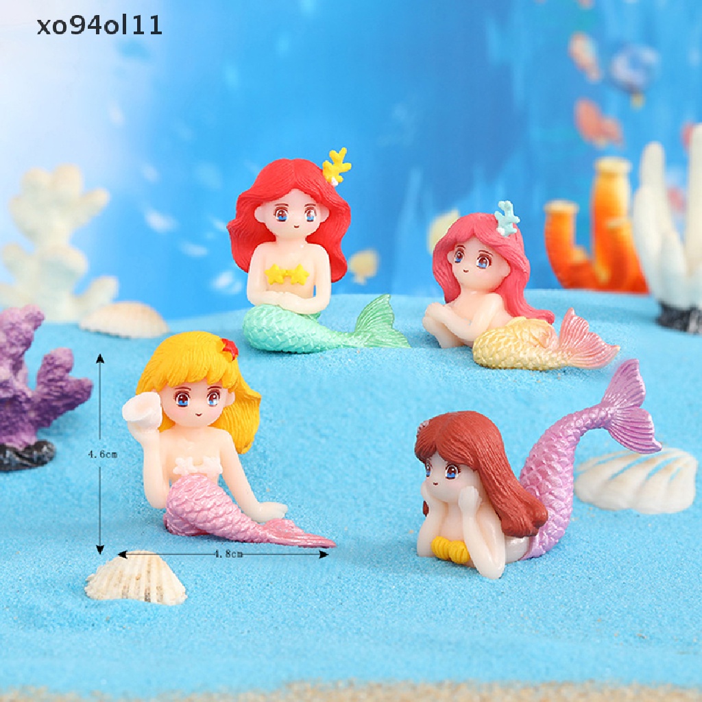 Xo 1Pc Lucu Kartun Mermaid Micro Landscape Kerajinan Plastik Diy Dekorasi Rumah OL