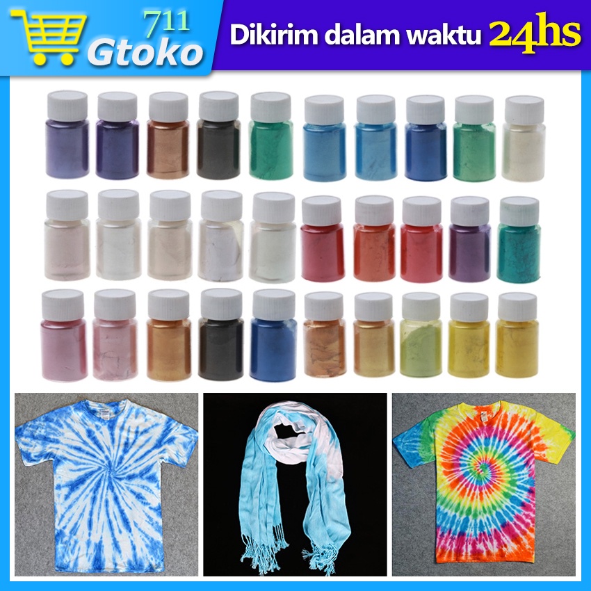 Pewarna Tie Dye / Bubuk Tie Dye / DIY Pewarna Pakaian Baju Kain 20 Gram