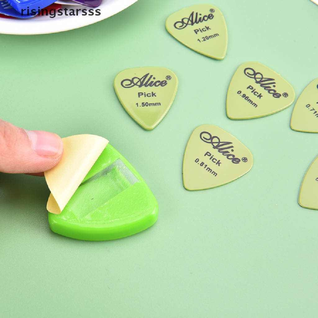 Rsid Span-New6 Picks Gitar +1 Holder Case Mediator Quick Storage Plectrum Alat Ukulele Gitar Jelly