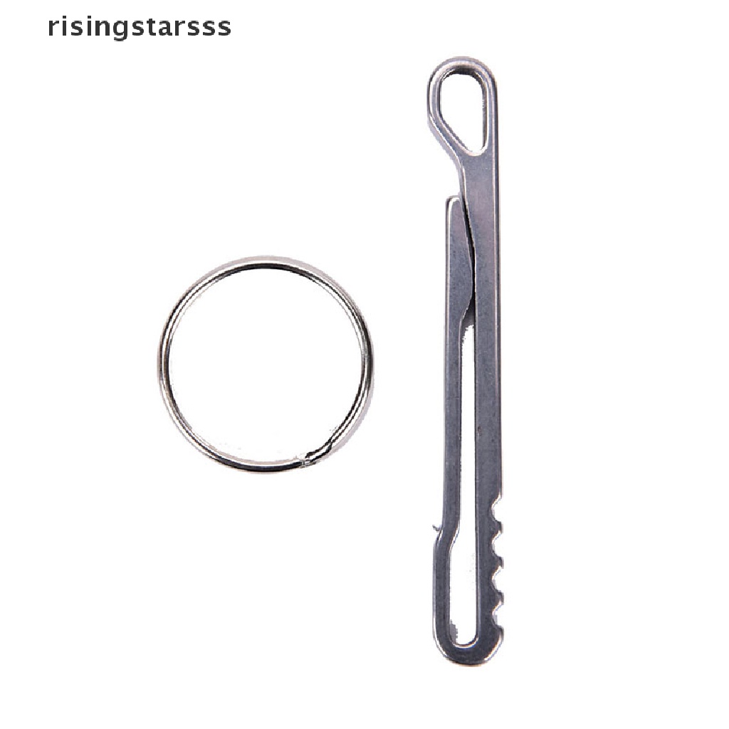 Rsid Span-new Kunci Klip Suspensi Saku Stainless steel Tools Keychain Load Holder Jelly