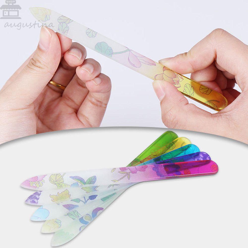 Agustina Kikir Kuku Profesional Untuk Wanita Perempuan Manicure Alat Gerinda Nail Art Kaca Kristal