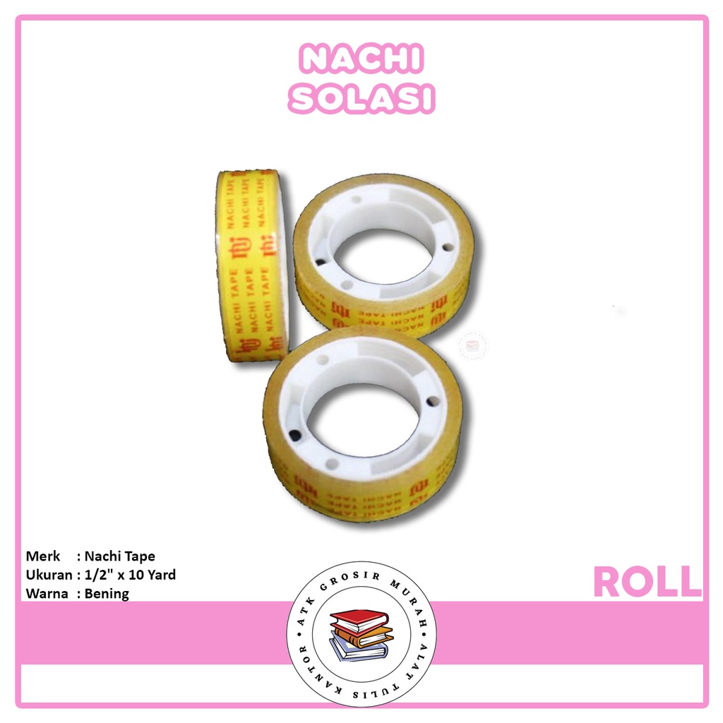 

NACHI - Kecil Selotip 1/2" x 10 - Roll