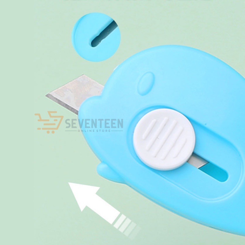 SEVENTEEN PISAU CUTTER MINI PORTABLE TAJAM KARAKTER MOTIF LUCU PISAU UNBOXING PAKET TRAVEL PISAU KATER KECIL ALAT PEMOTONG KERTAS SERBAGUNA