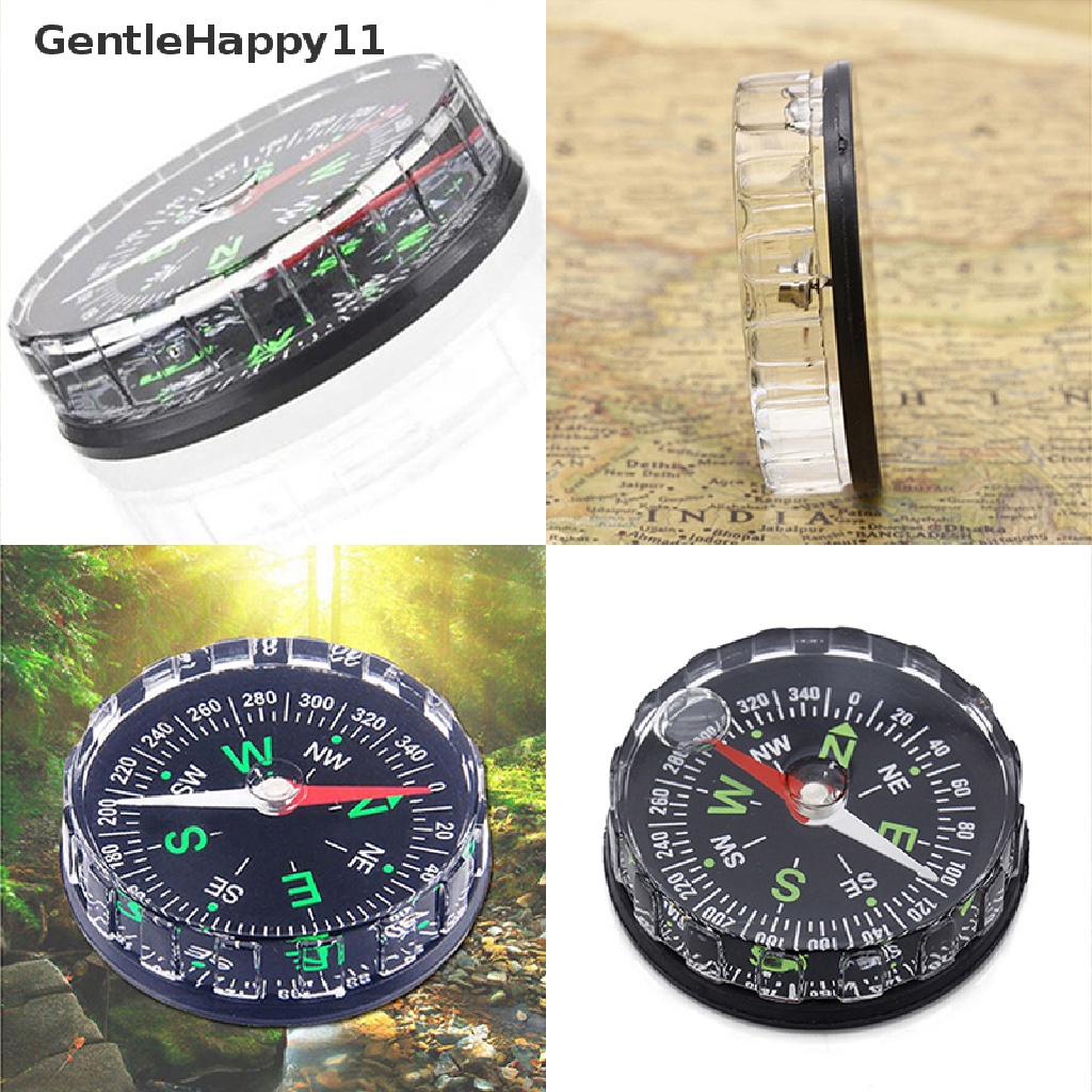 Gentlehappy Kompas Kancing Isi Cairan Survival Saku Mini Untuk Hiking Camping Outdoor id