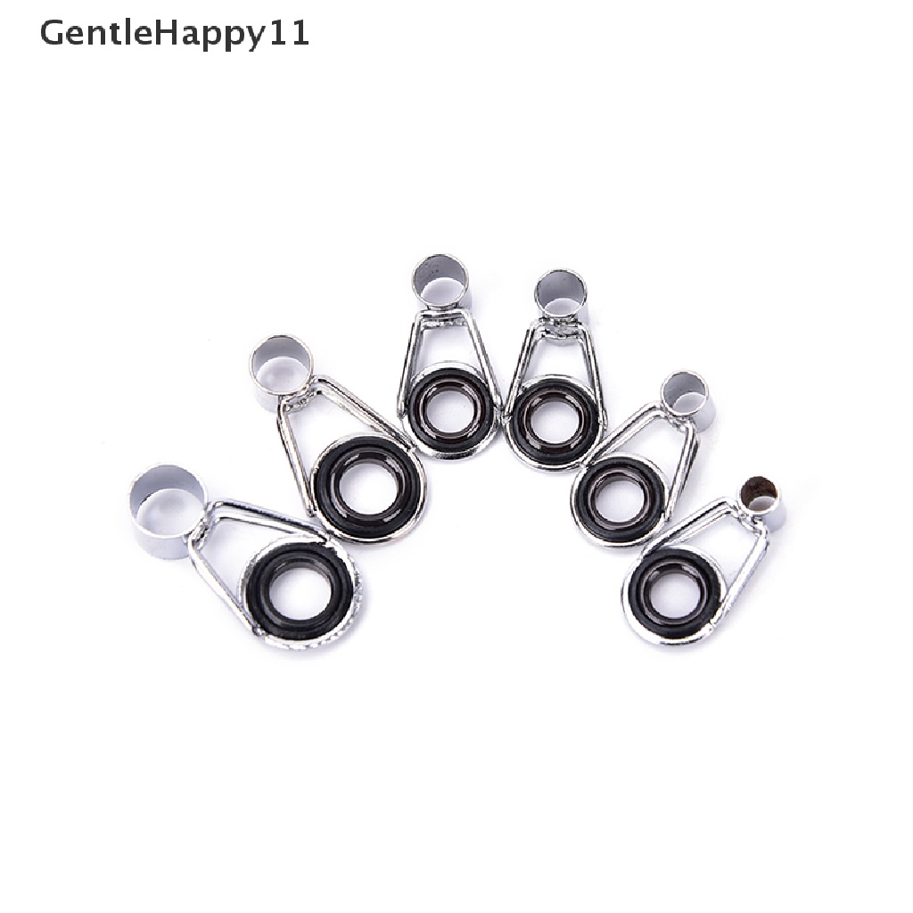 Gentlehappy 10Pcs 16size Kit Perbaikan Tiang Ikan Garis Cincin Mata Pancing Guide Natural id