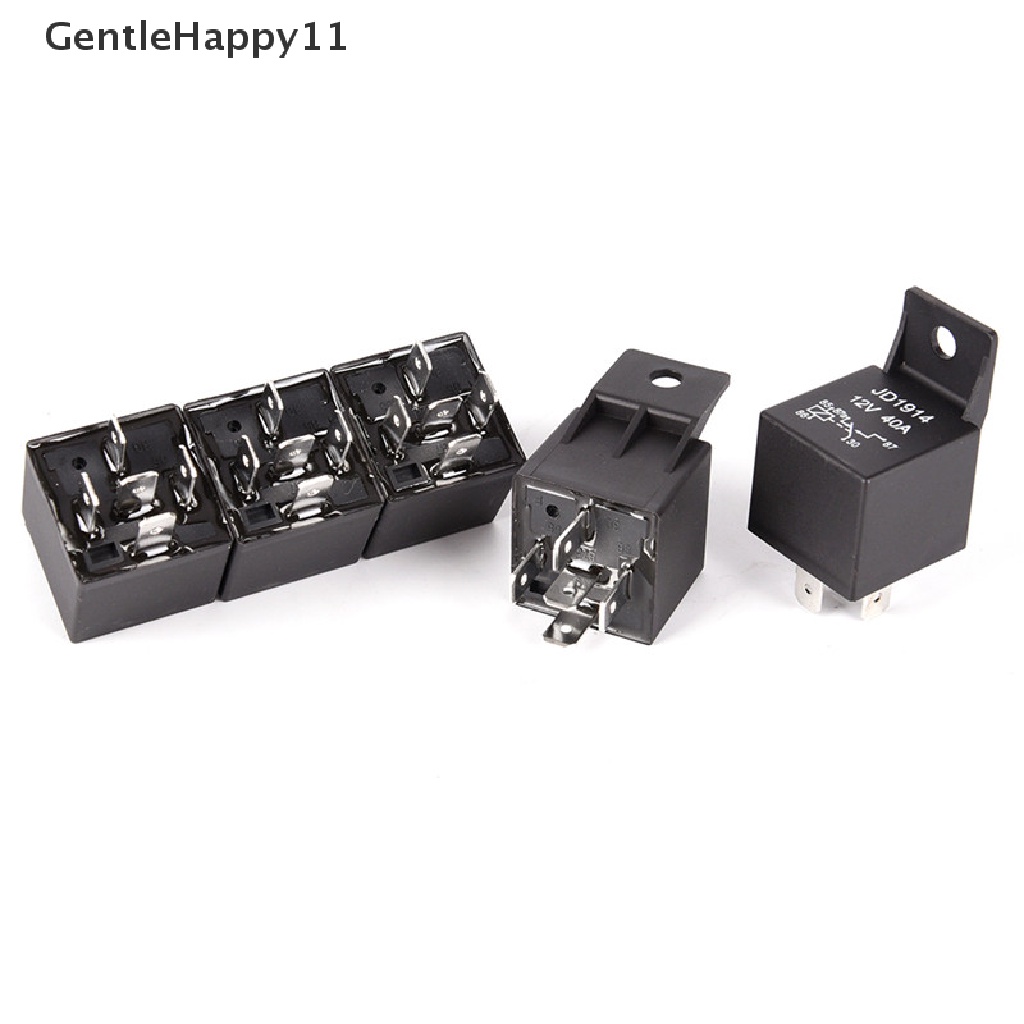 Gentlehappy Relay Mobil Anti Air DC 12V 40A 4Pin Relay Sekring Otomotif Normal Open Relay id