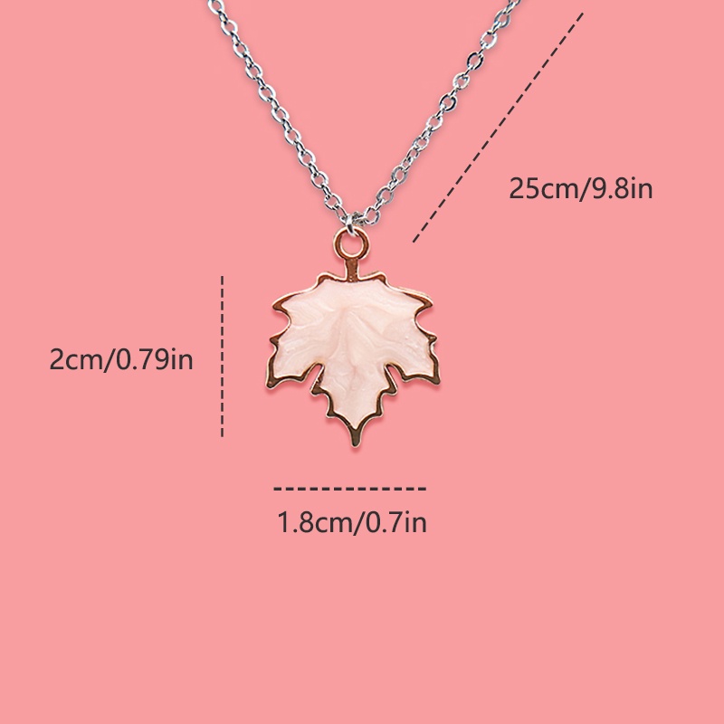 Maple Leaf Stainless Steel Kalung Bunga Matahari Liontin Kartun Anak Liontin Perlengkapan Siswa Hadiah Ulang Tahun Logam Aksesoris Fashion