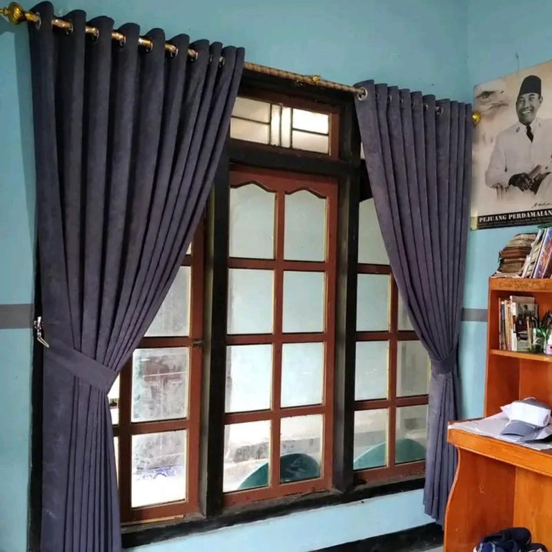 Gorden jendela panjang mewah Gorden sekat ruangan 3 meter