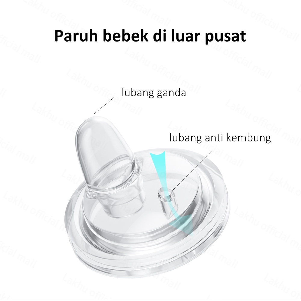 Lakhu Dot Nipple Training Cup Duckbill Wide Neck 5cm Dot Botol Minum Universal Model