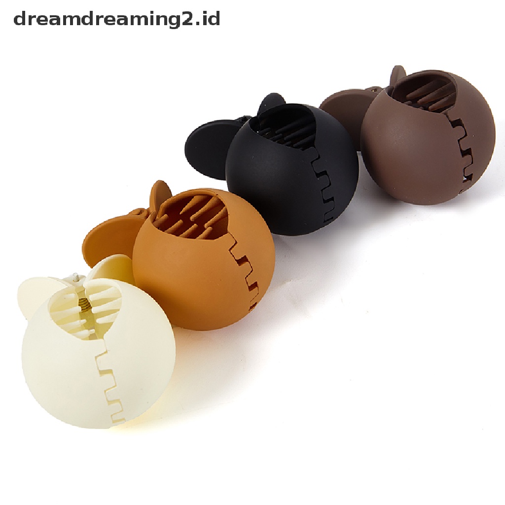 (dream) 1pc Frosted Grab Clip al Warna Solid Hair Claw Clip Hiu Headclip//