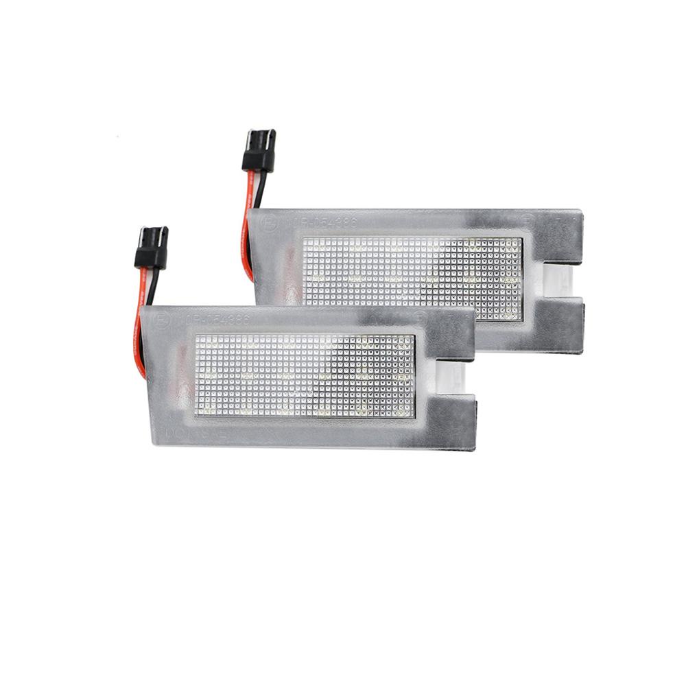 2 Pcs Untuk Jeep Cherokee 2014-2020 Kecerahan Tinggi Putih LED Plat Lampu Nomer Plat Lampu