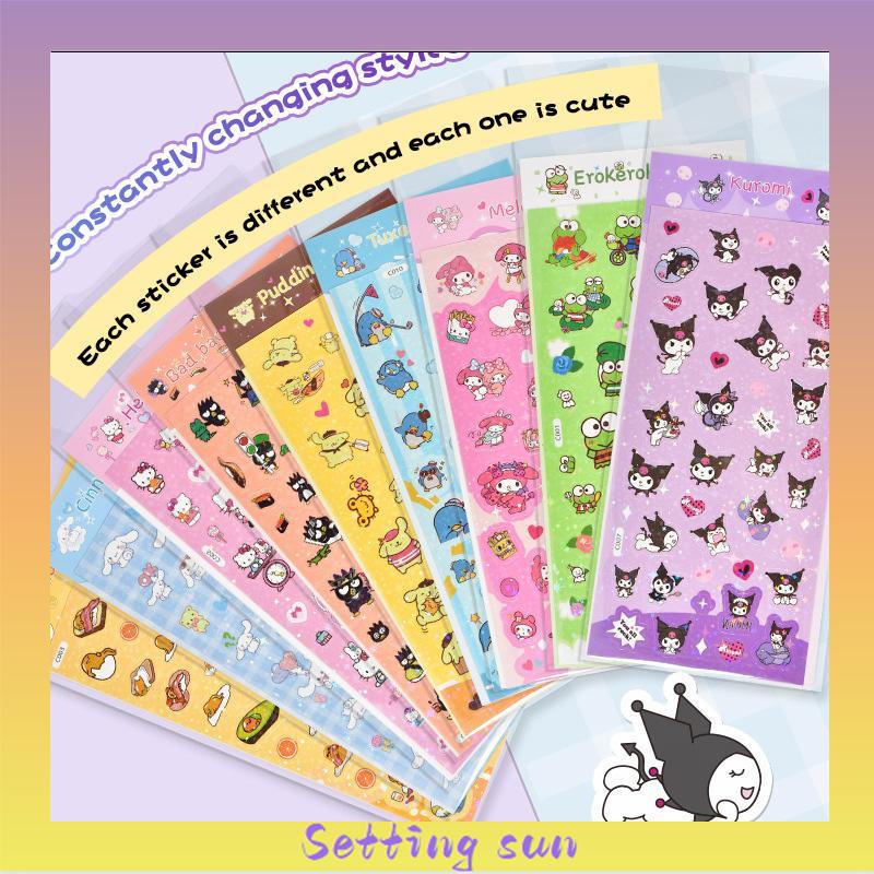 COD✨Stiker kartun lucu Kulomi Melodi Stiker buku pegangan TN