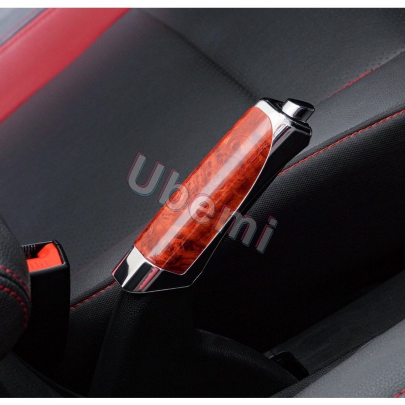 1pcs/universal Mobil Rem Tangan Melindungi Penutup Styling Kayu Serat Karbon Dekorasi Kualitas Tinggi ABS Halus SUV Aksesori Interior