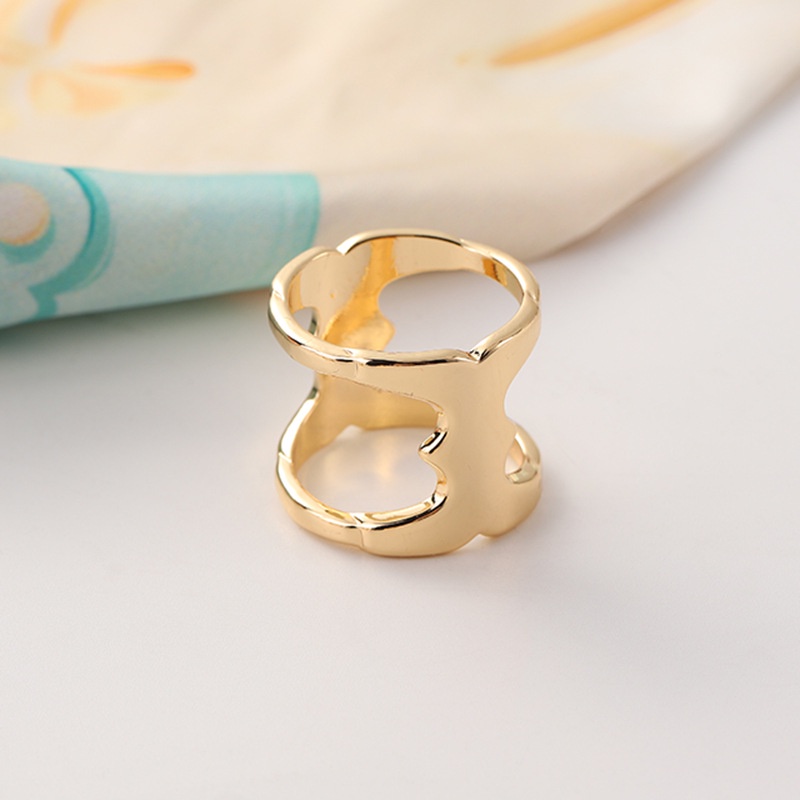 Versi Korea Syal Sutra Gesper Sederhana Niche Tidak Teratur Cekung Syal Gesper Paduan Aksesoris