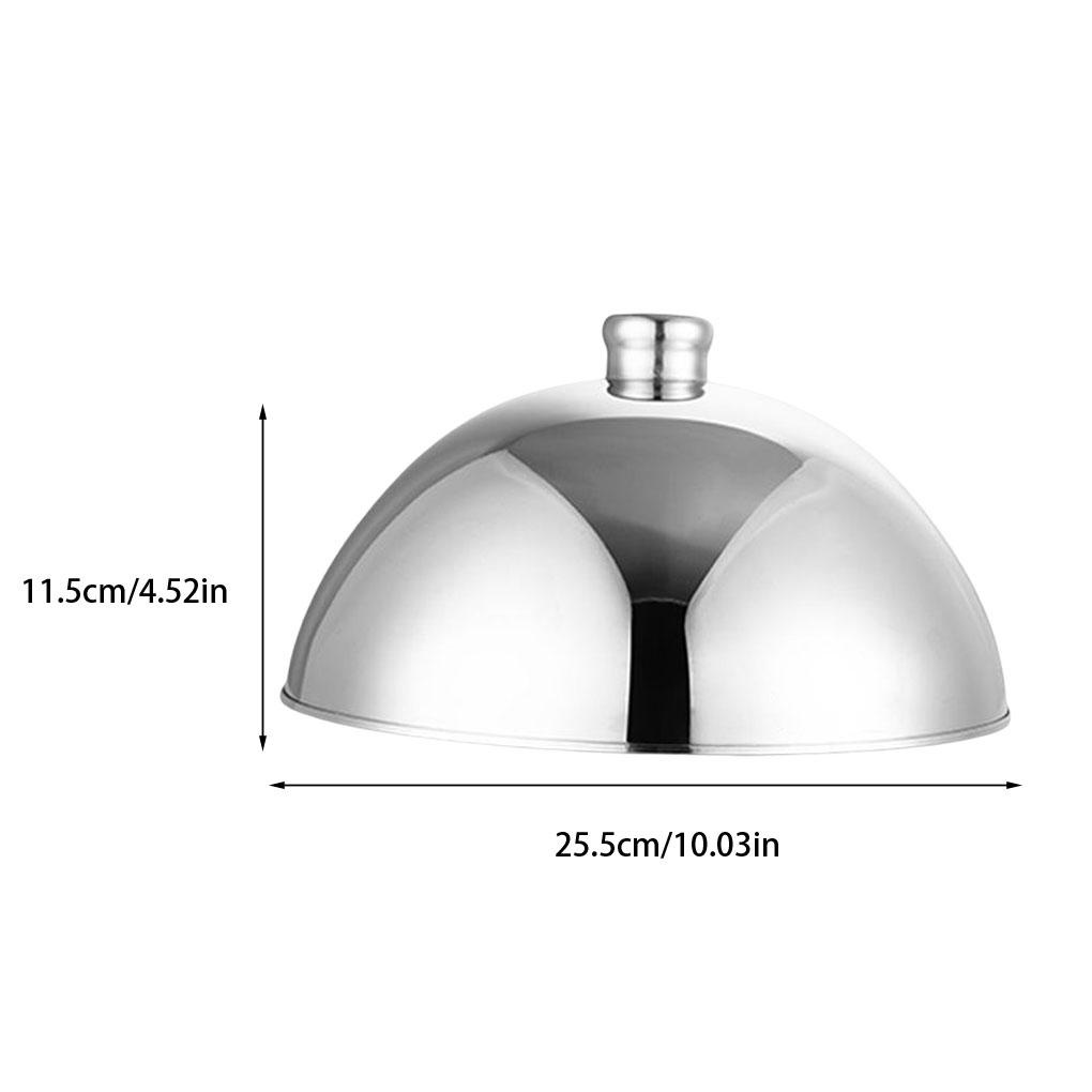 Cloche Food Cover Dome Serving Plate Dish Piring Makan Tahan Aus Tahan Air Tutup Arc Rumah Dapur Restoran Cafe