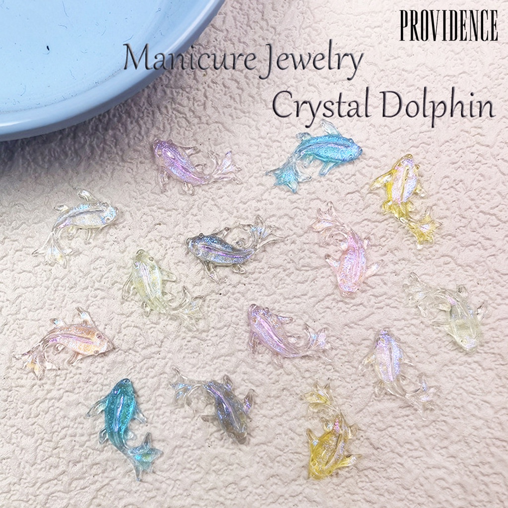 Providence 1kotak Dekorasi Kuku Jumlah Yang Mencukupi Mempesona Efek Visual Bentuk Kreatif Warna Cerah Aplikasi Lebar Dapat Digunakan Kembali Resin Warna-Warni 3D Ikan Mas DIY Nail Art Ornamen