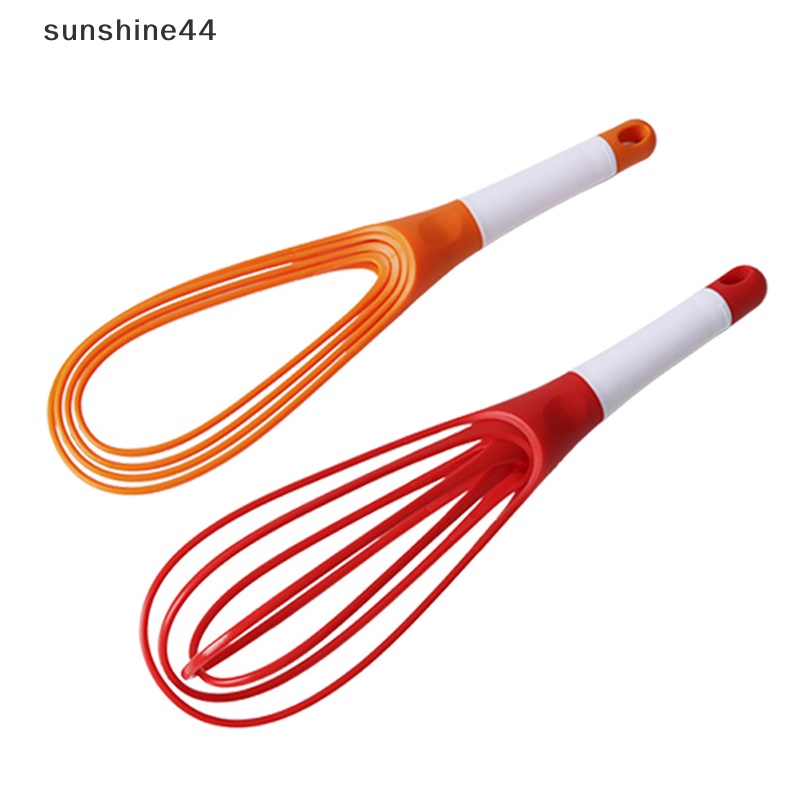 Sunshine Collapsible 2-In-1 Balloon/Flat Whisk Pengocok Telur Manual Foldable Egg Frother ID