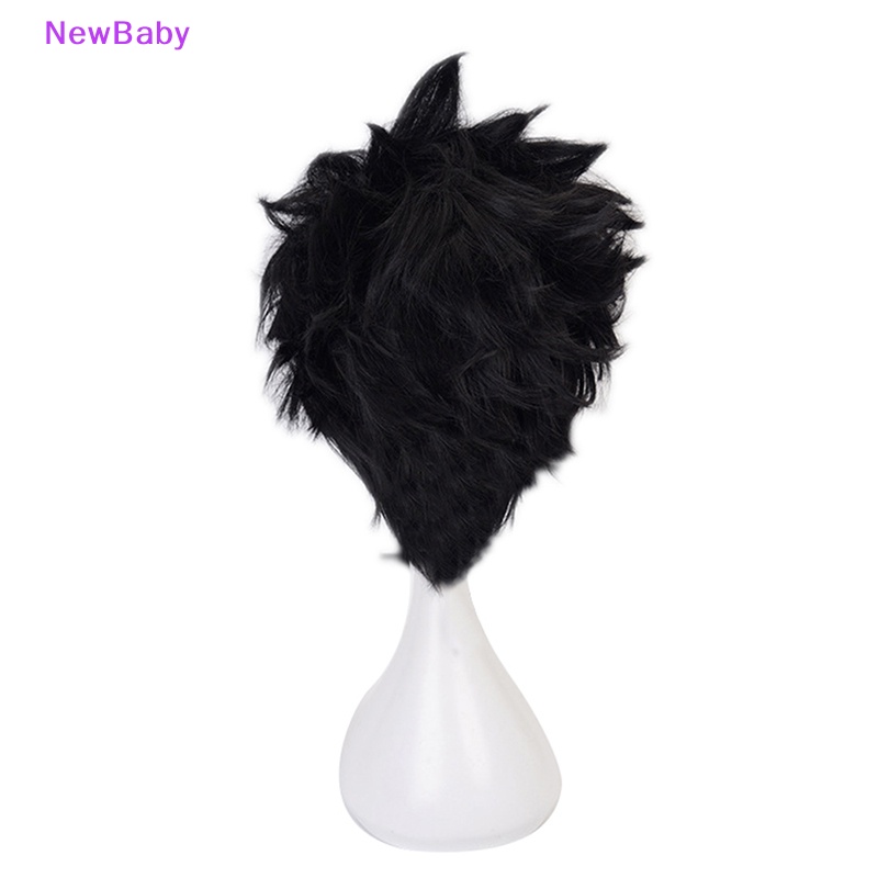 Newbaby Anime Haikyuu Kuroo Tetsurou Cosplay Wig Kostum Main Wig Rambut Hitam ID