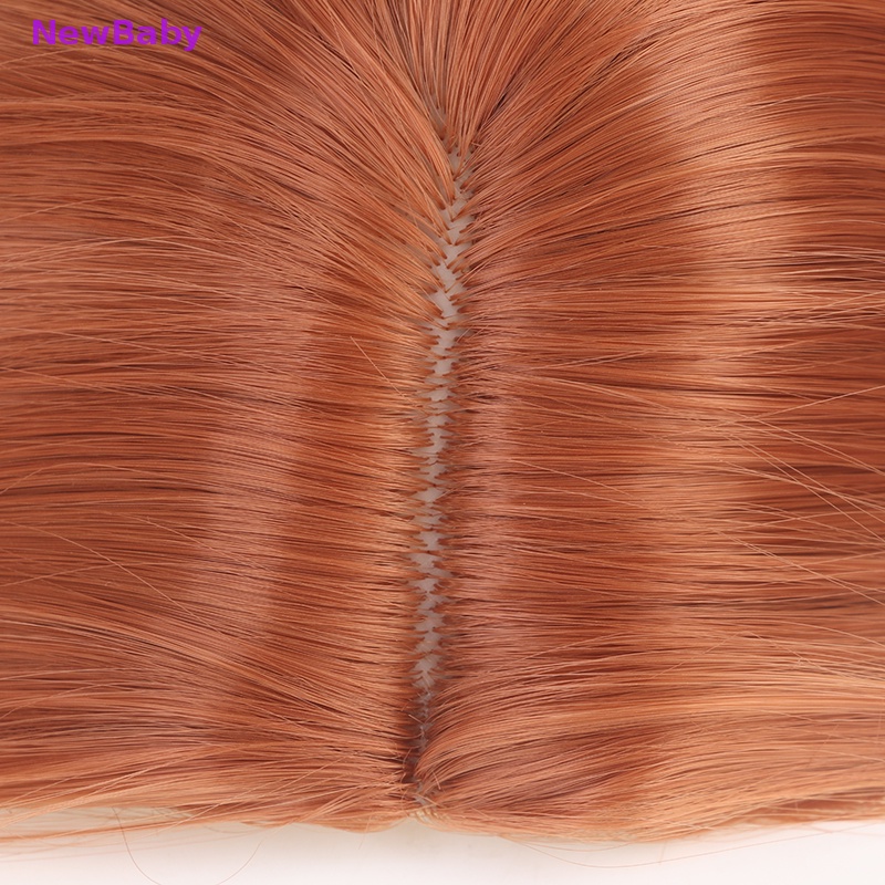 Newbaby 50cm Anime Jujutsu Kaisen Kugisaki Nobara Wig Cosplay Orange Rambut Coklat Gradien ID