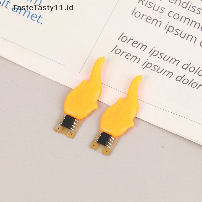 Tastetasty 2Pcs 3V LED Cob Flash s Edison Flexible Filament 1900K Diode Light.